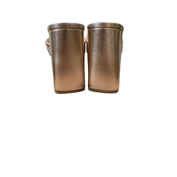 Gianvito Rossi Lena Mule 85 Metallic Nappa Leather sz. 37.5 EU - Picture 8 of 10